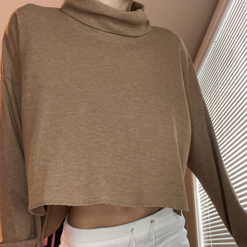 American eagle cropped turtle neck
